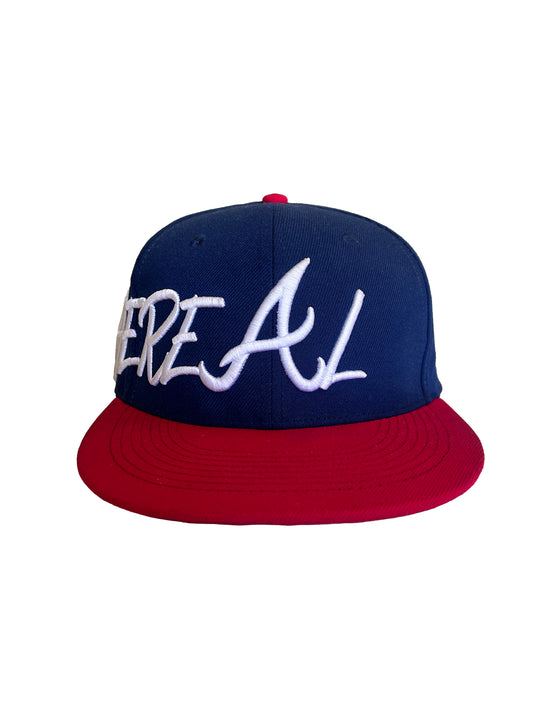 Ethereal Fitted Cap 'Blue and Red'